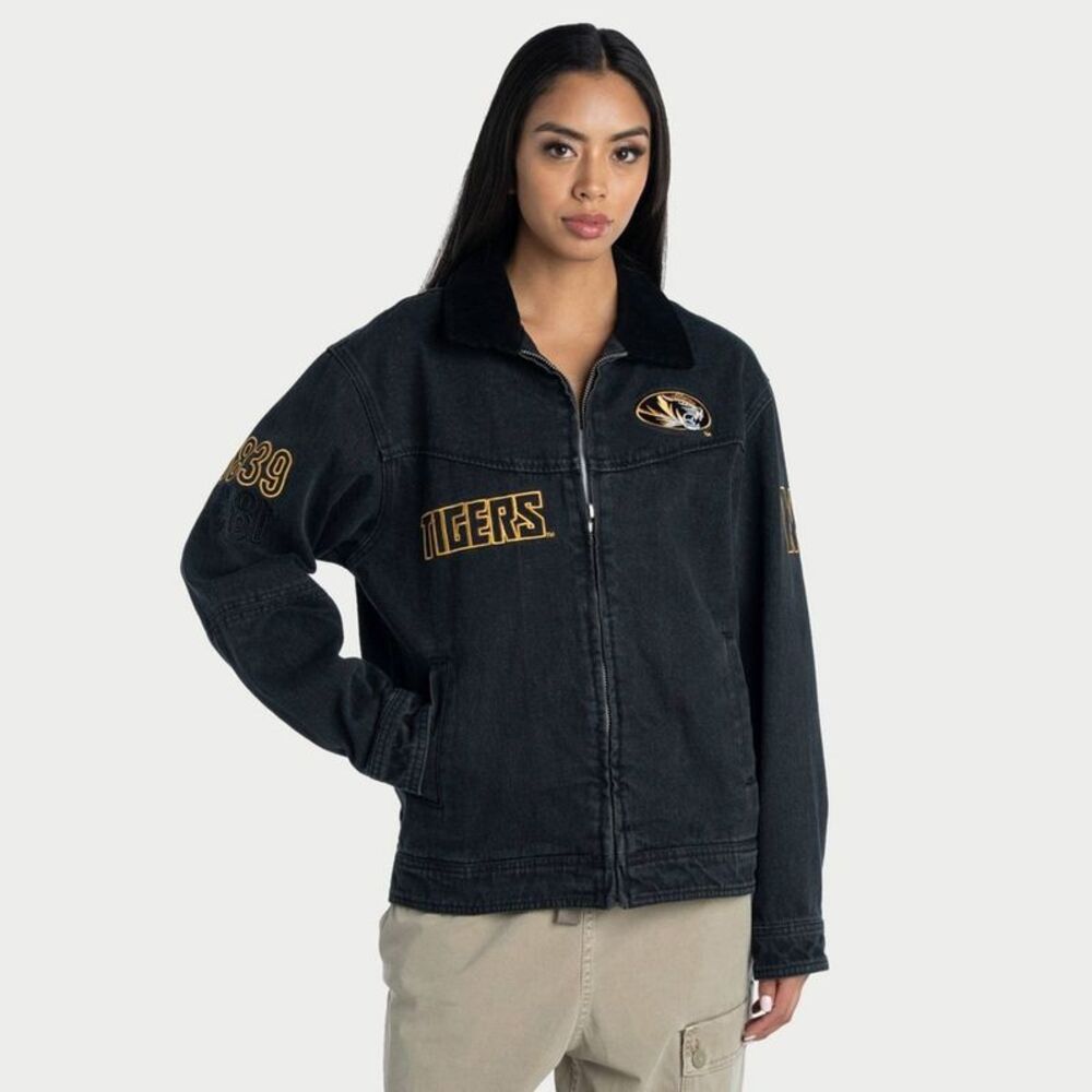 NCAA Missouri Tigers Women's Denim Jacket - S